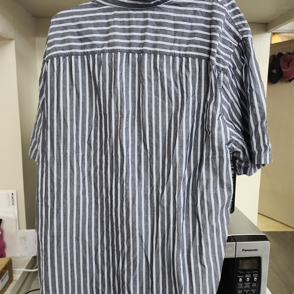 Abercrombie & Fitch Blue Striped Shirt XXL - Picture 3 of 3